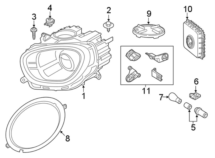 4FRONT LAMPS. HEADLAMP COMPONENTS.https://images.simplepart.com/images/parts/motor/fullsize/1987042.png