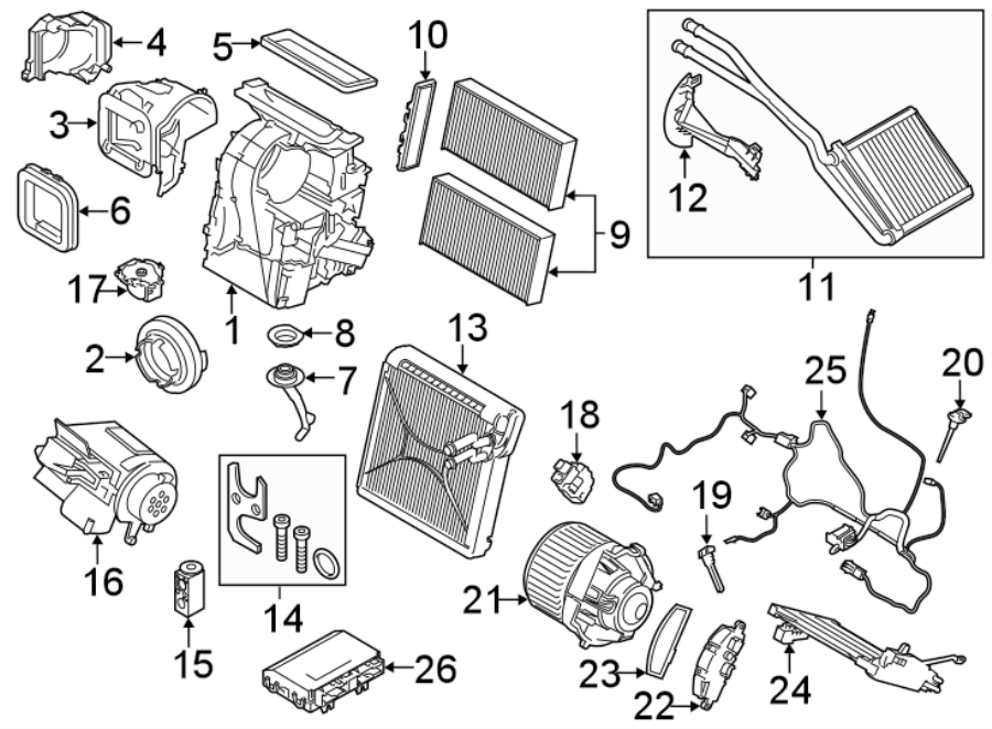 16AIR CONDITIONER & HEATER. EVAPORATOR & HEATER COMPONENTS.https://images.simplepart.com/images/parts/motor/fullsize/1987092.png