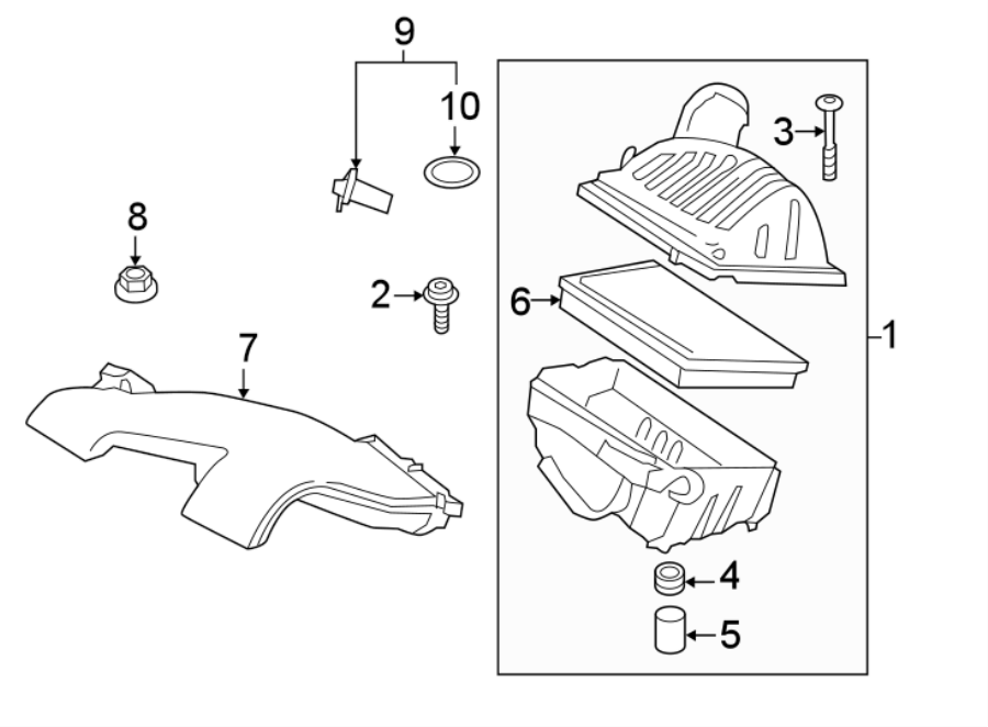 1ENGINE / TRANSAXLE. AIR INTAKE.https://images.simplepart.com/images/parts/motor/fullsize/1987200.png