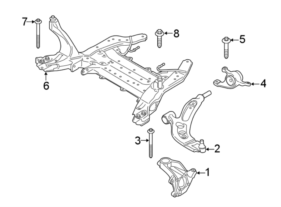 FRONT SUSPENSION. SUSPENSION COMPONENTS.