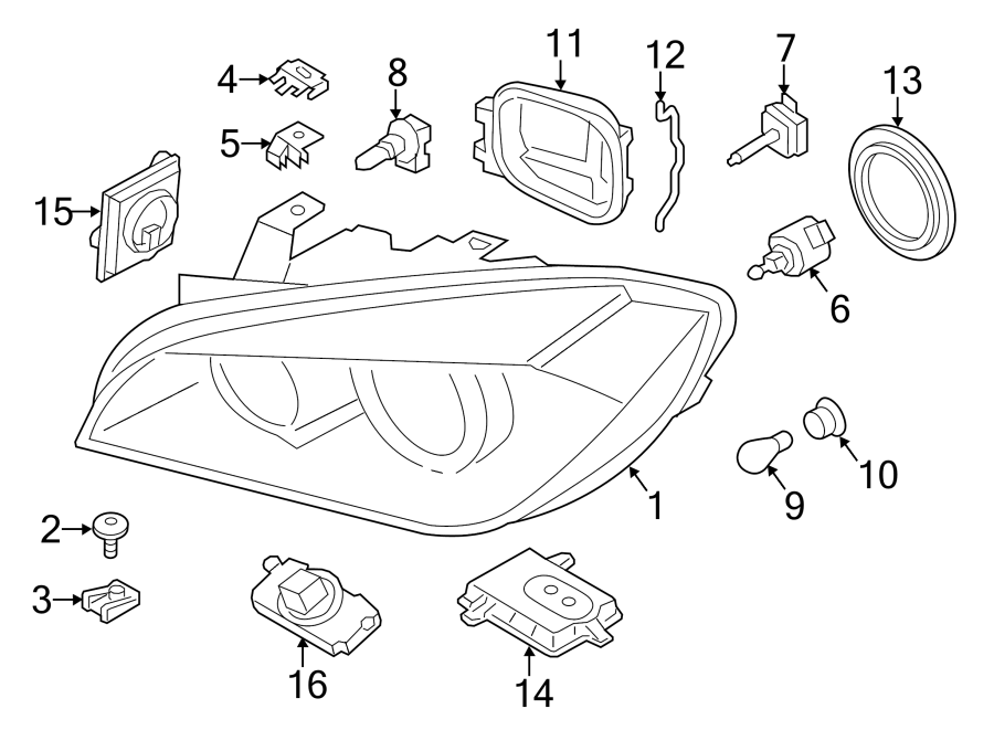 6FRONT LAMPS. HEADLAMP COMPONENTS.https://images.simplepart.com/images/parts/motor/fullsize/1990030.png