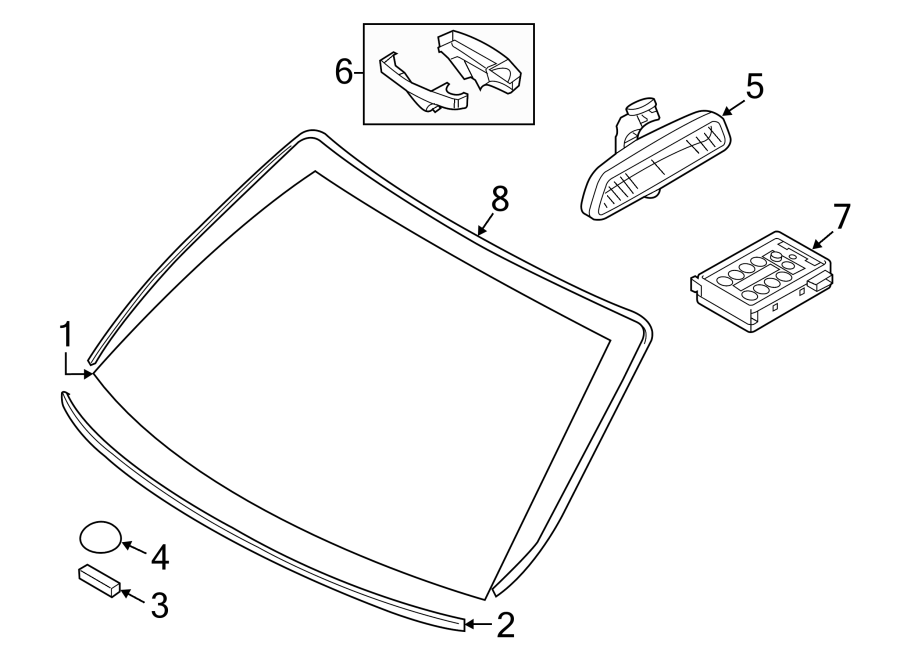 5WINDSHIELD. GLASS. REVEAL MOLDINGS.https://images.simplepart.com/images/parts/motor/fullsize/1990430.png