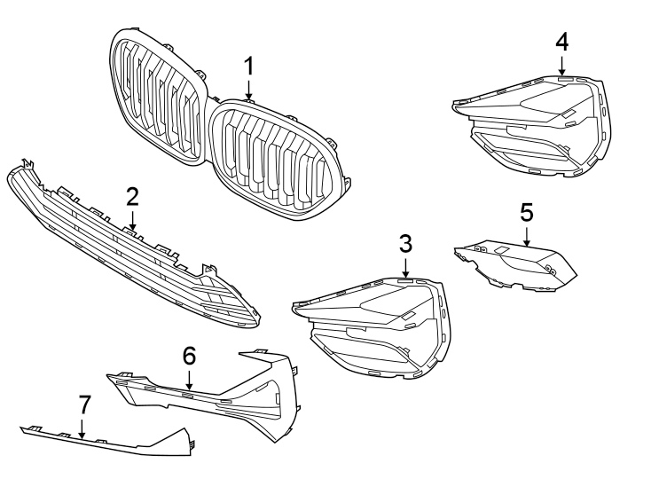 6FRONT BUMPER & GRILLE. GRILLE & COMPONENTS.https://images.simplepart.com/images/parts/motor/fullsize/1991008.png