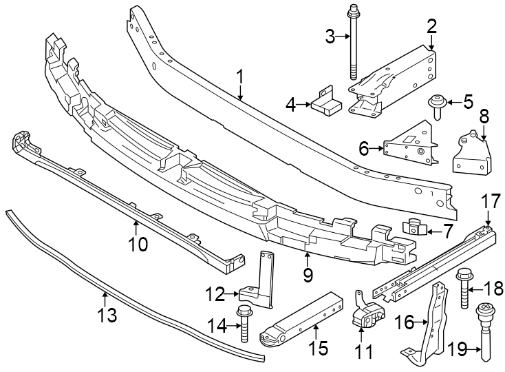 11Front bumper & grille. Bumper & components.https://images.simplepart.com/images/parts/motor/fullsize/1991017.png