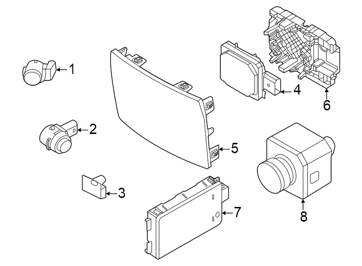 7Front bumper & grille. Electrical components.https://images.simplepart.com/images/parts/motor/fullsize/1991019.png