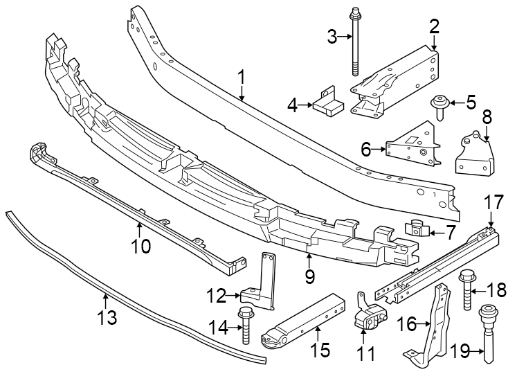 11Front bumper & grille. Bumper & components.https://images.simplepart.com/images/parts/motor/fullsize/1991022.png