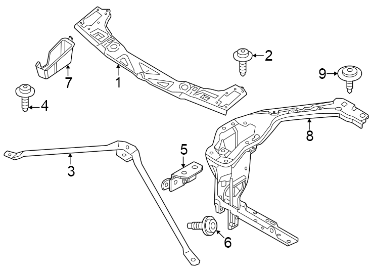 3Radiator support.https://images.simplepart.com/images/parts/motor/fullsize/1991043.png