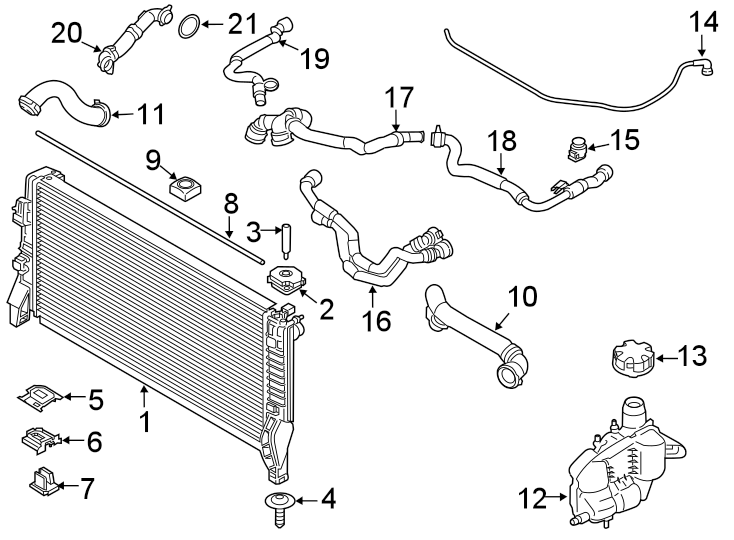 Radiator & components.