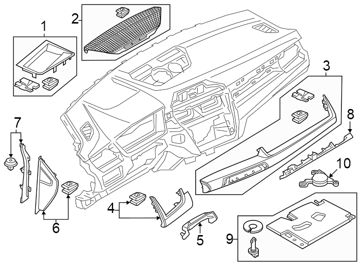 3Instrument panel components.https://images.simplepart.com/images/parts/motor/fullsize/1991328.png