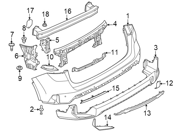 8Rear bumper. Bumper & components.https://images.simplepart.com/images/parts/motor/fullsize/1991651.png