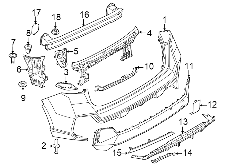 8Rear bumper. Bumper & components.https://images.simplepart.com/images/parts/motor/fullsize/1991656.png