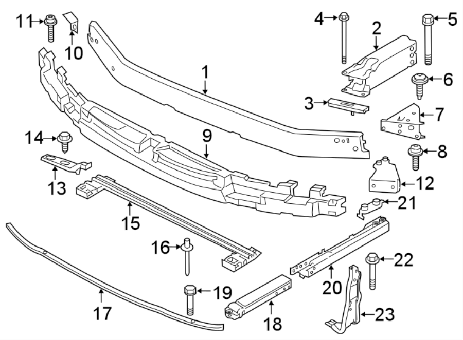 FRONT BUMPER & GRILLE. BUMPER & COMPONENTS.