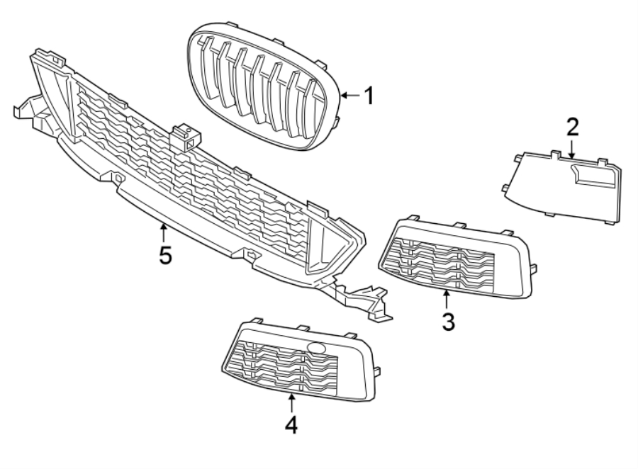 3FRONT BUMPER & GRILLE. GRILLE & COMPONENTS.https://images.simplepart.com/images/parts/motor/fullsize/1991680.png