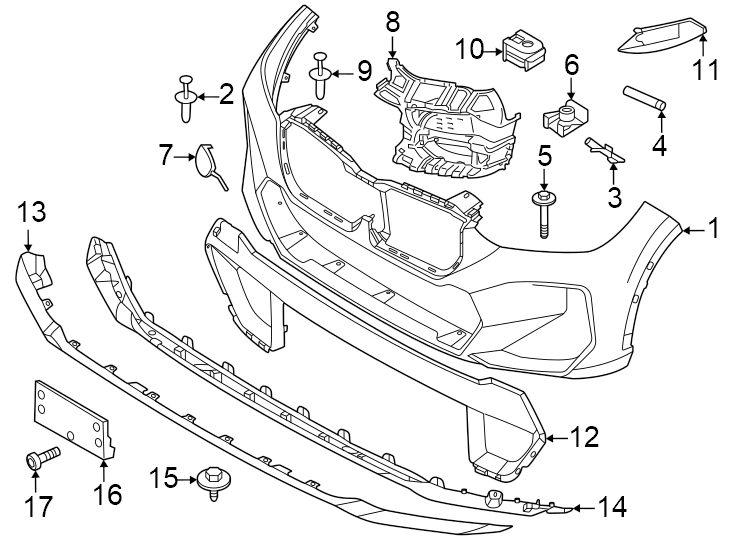 16Front bumper & grille. Bumper & components.https://images.simplepart.com/images/parts/motor/fullsize/1991685.png