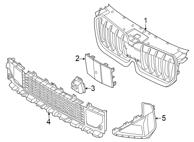 3Front bumper & grille. Grille & components.https://images.simplepart.com/images/parts/motor/fullsize/1991695.png