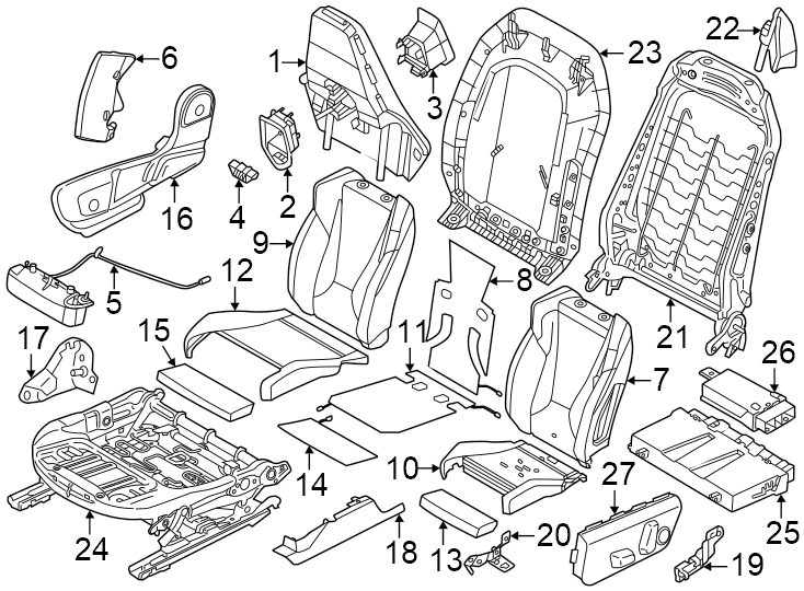 25Seats & tracks. Passenger seat components.https://images.simplepart.com/images/parts/motor/fullsize/1991741.png