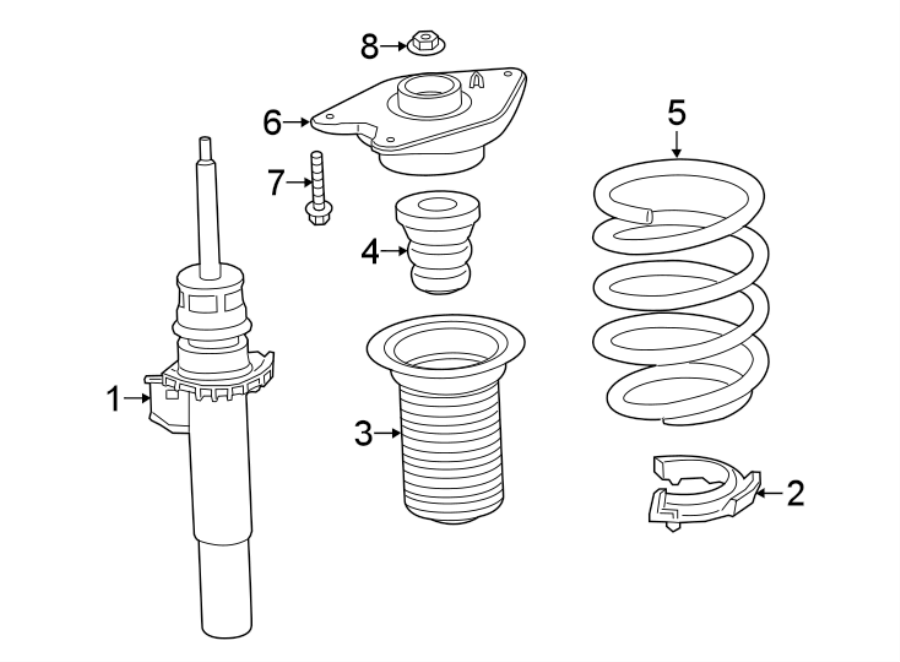 FRONT SUSPENSION. STRUTS & COMPONENTS.