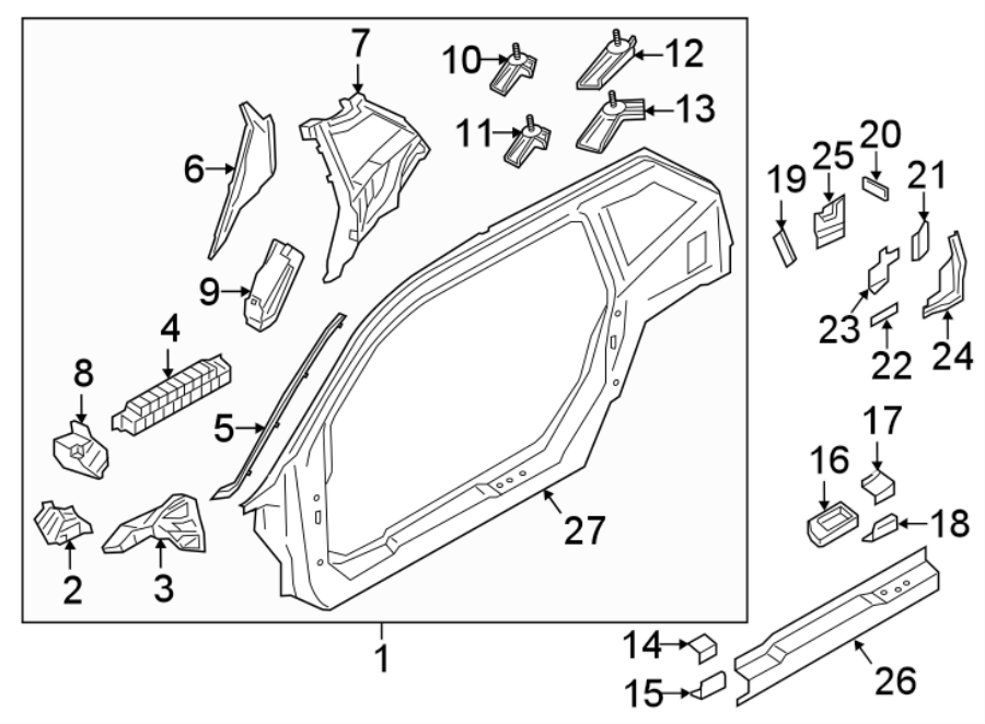 21PILLARS. ROCKER & FLOOR. UNISIDE.https://images.simplepart.com/images/parts/motor/fullsize/1994330.png