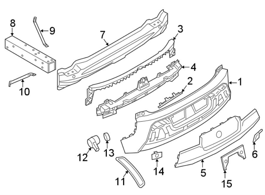 14REAR BUMPER. BUMPER & COMPONENTS.https://images.simplepart.com/images/parts/motor/fullsize/1994505.png