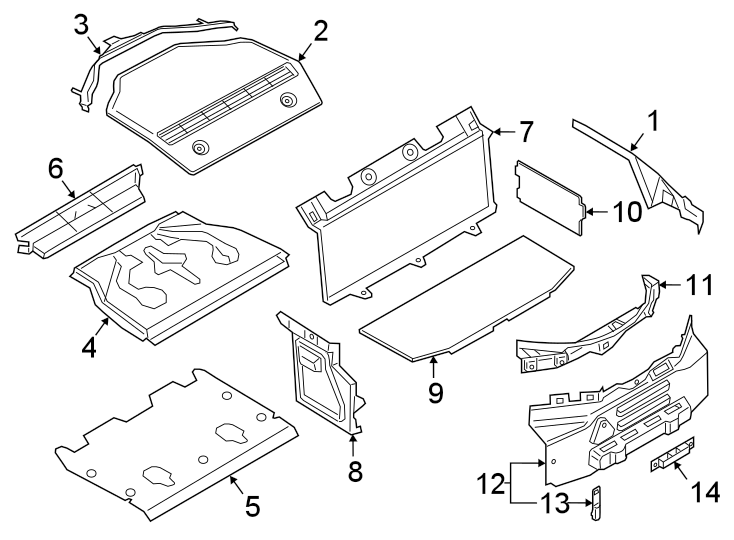 REAR BODY & FLOOR. INTERIOR TRIM.