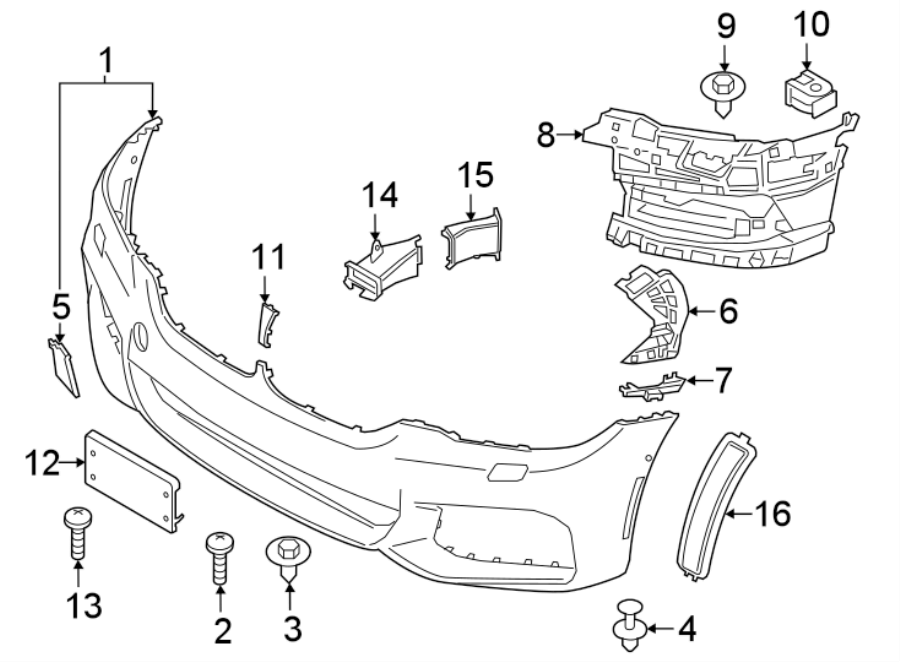 14FRONT BUMPER & GRILLE. BUMPER & COMPONENTS.https://images.simplepart.com/images/parts/motor/fullsize/1999030.png