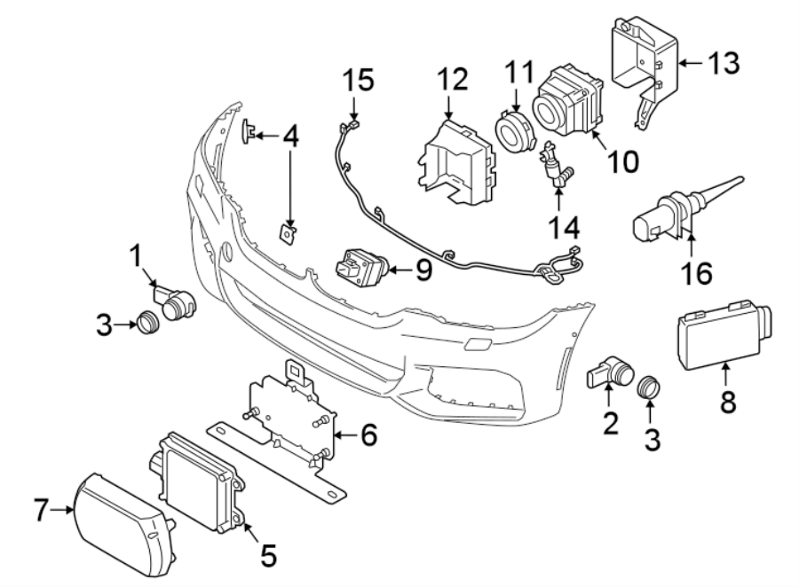 2FRONT BUMPER & GRILLE. ELECTRICAL COMPONENTS.https://images.simplepart.com/images/parts/motor/fullsize/1999050.png