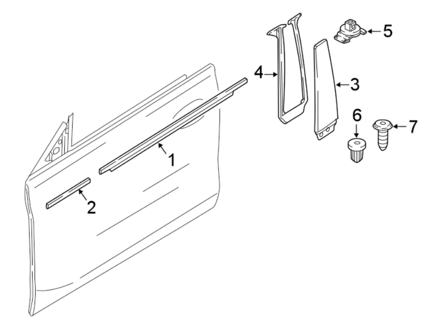 7FRONT DOOR. EXTERIOR TRIM.https://images.simplepart.com/images/parts/motor/fullsize/1999592.png