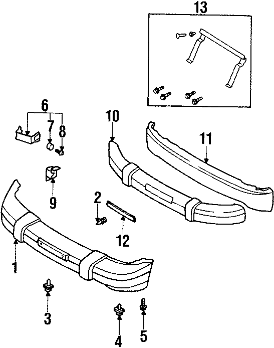 2FRONT BUMPER. BUMPER & COMPONENTS.https://images.simplepart.com/images/parts/motor/fullsize/2301015.png