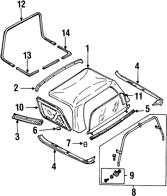 9CONVERTIBLE/SOFT TOP. COVER & COMPONENTS.https://images.simplepart.com/images/parts/motor/fullsize/2301550.png