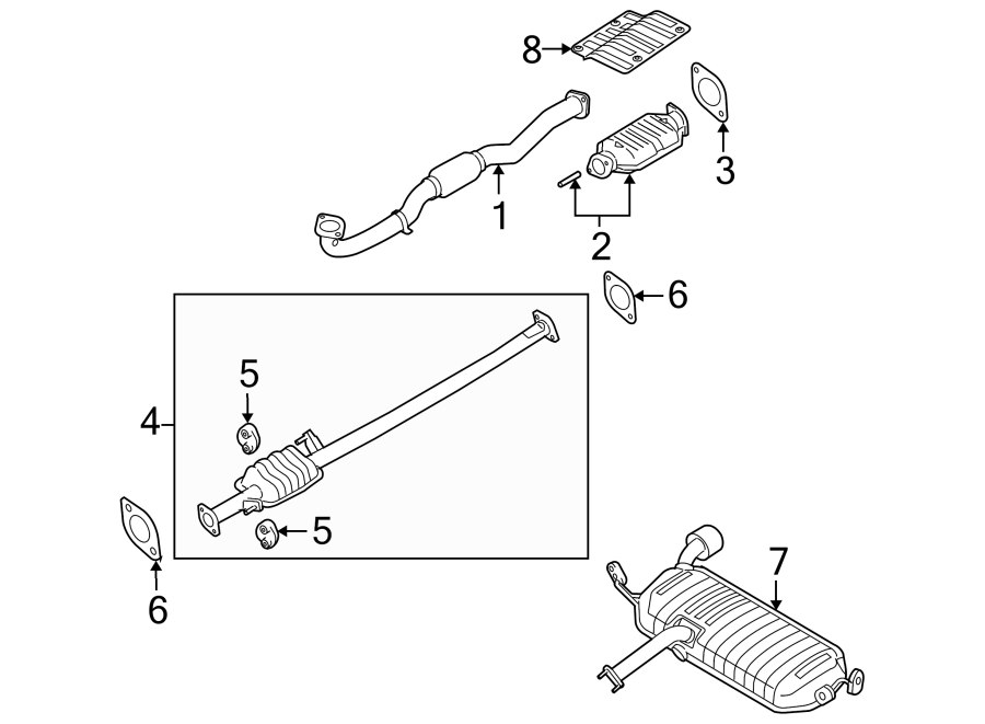 5EXHAUST SYSTEM. EXHAUST COMPONENTS.https://images.simplepart.com/images/parts/motor/fullsize/2302225.png