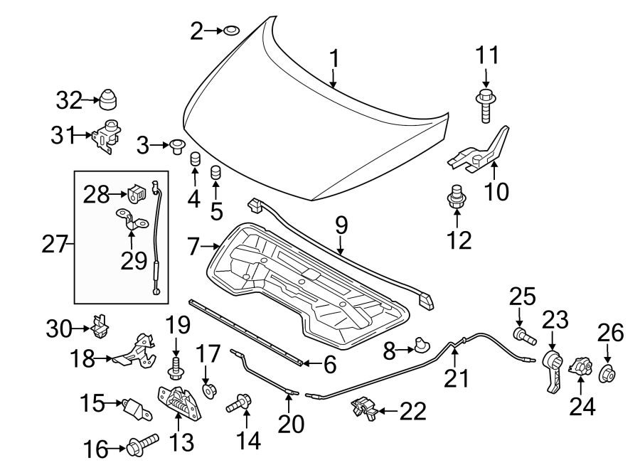 25HOOD & COMPONENTS.https://images.simplepart.com/images/parts/motor/fullsize/2303070.png