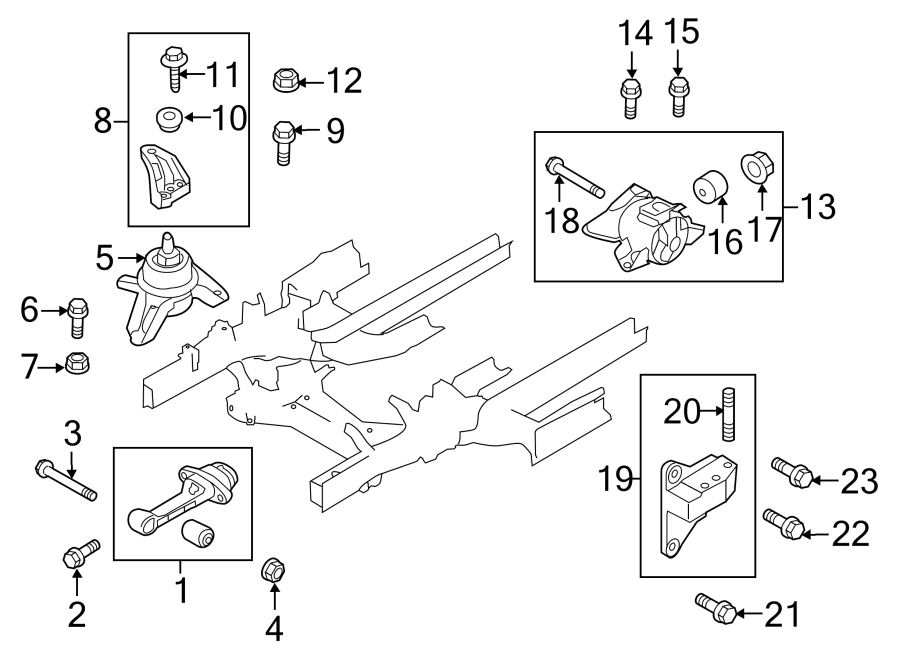 19ENGINE / TRANSAXLE. ENGINE & TRANS MOUNTING.https://images.simplepart.com/images/parts/motor/fullsize/2303148.png