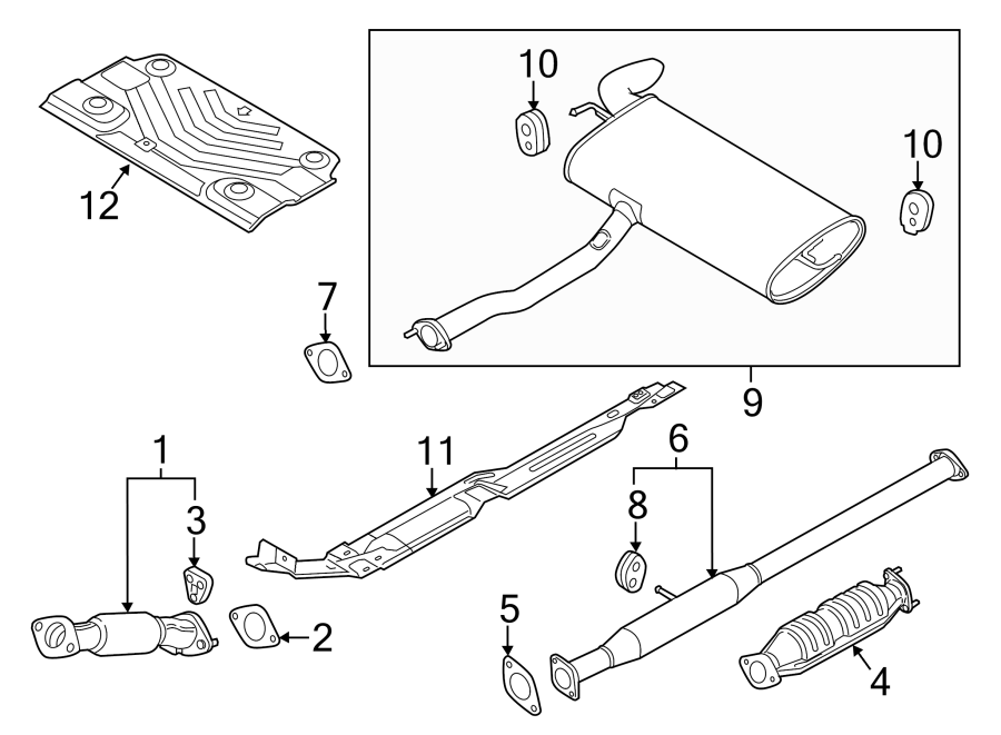 11EXHAUST SYSTEM. EXHAUST COMPONENTS.https://images.simplepart.com/images/parts/motor/fullsize/2303180.png