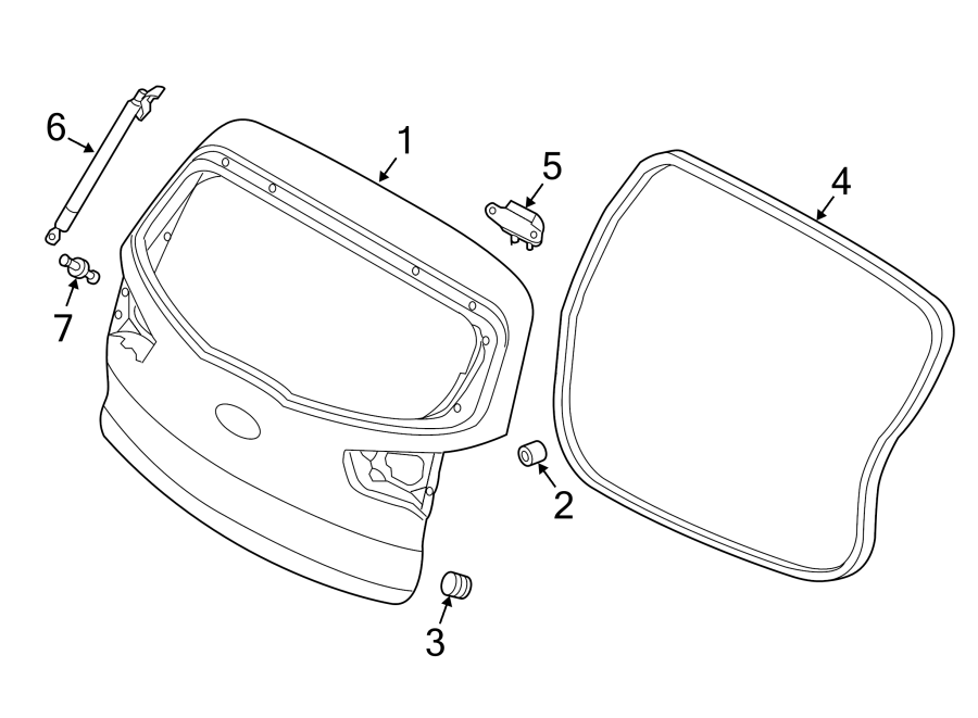 Diagram LIFT GATE. GATE & HARDWARE. for your 2013 Kia Sportage 2.0L Theta II A/T FWD SX Sport Utility 