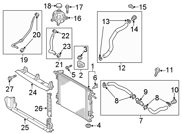 19Radiator & components.https://images.simplepart.com/images/parts/motor/fullsize/2304035.png