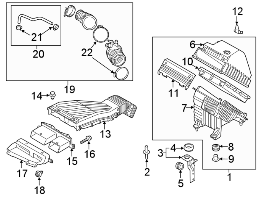 21Engine / transaxle. Air intake.https://images.simplepart.com/images/parts/motor/fullsize/2304146.png