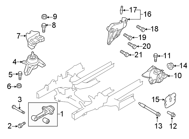 18Engine / transaxle. Engine & TRANS mounting.https://images.simplepart.com/images/parts/motor/fullsize/2304152.png