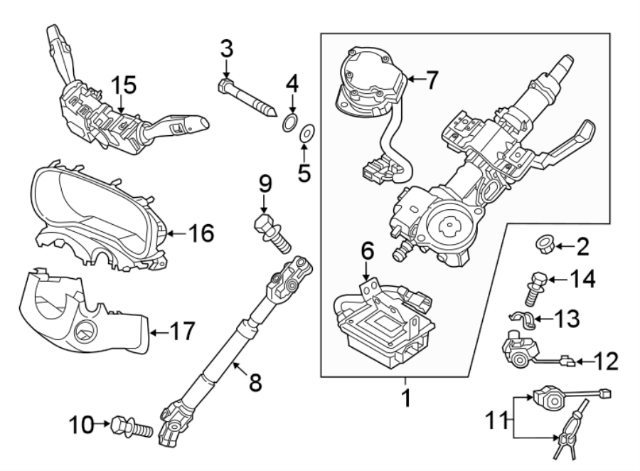 12STEERING COLUMN ASSEMBLY.https://images.simplepart.com/images/parts/motor/fullsize/2304240.png