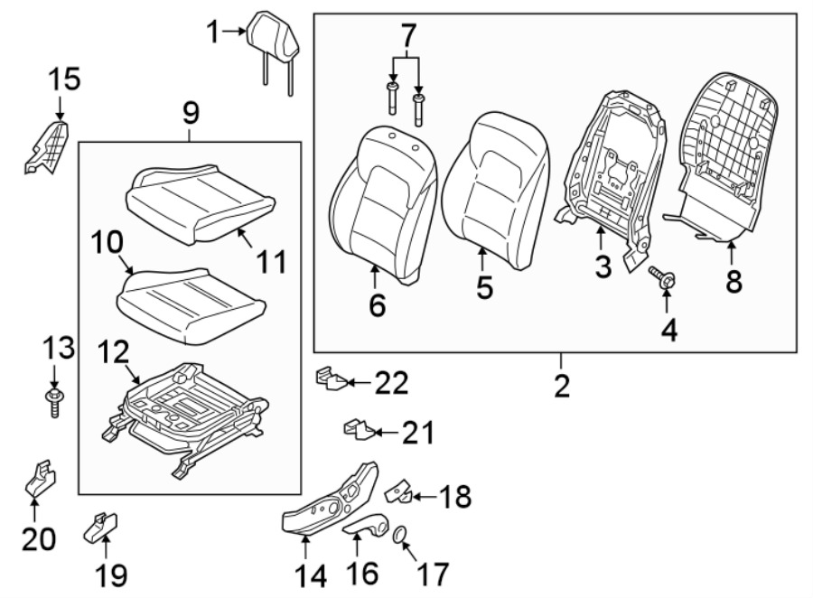 7Seats & tracks. Driver seat components.https://images.simplepart.com/images/parts/motor/fullsize/2304315.png