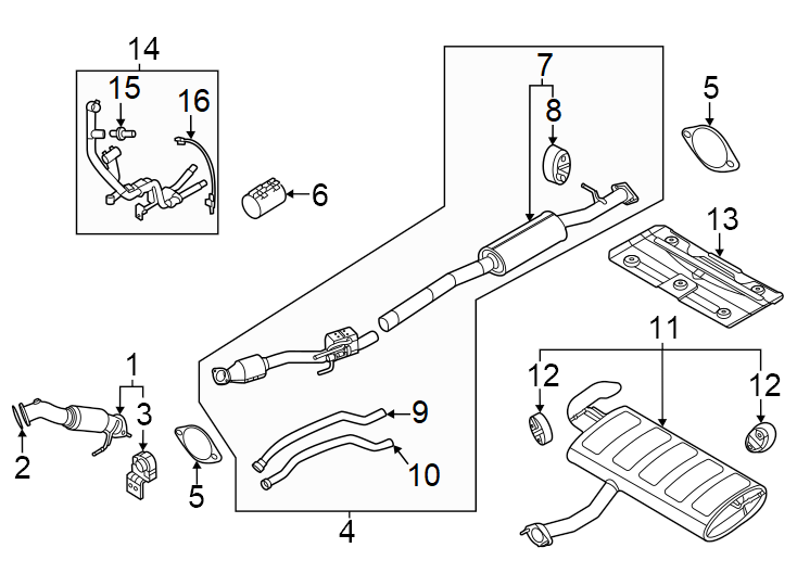 15Exhaust system. Exhaust components.https://images.simplepart.com/images/parts/motor/fullsize/2305410.png