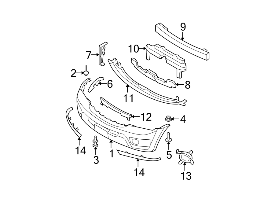 5Front bumper. Bumper & components.https://images.simplepart.com/images/parts/motor/fullsize/2310012.png