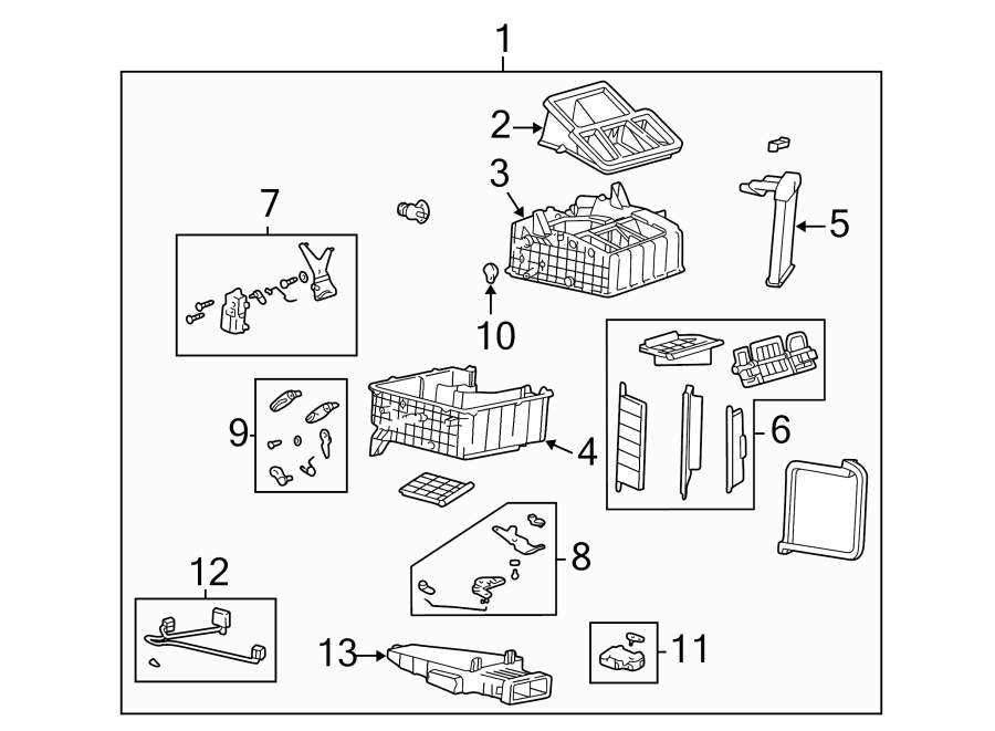 1AIR CONDITIONER & HEATER. HEATER COMPONENTS.https://images.simplepart.com/images/parts/motor/fullsize/2310070.png