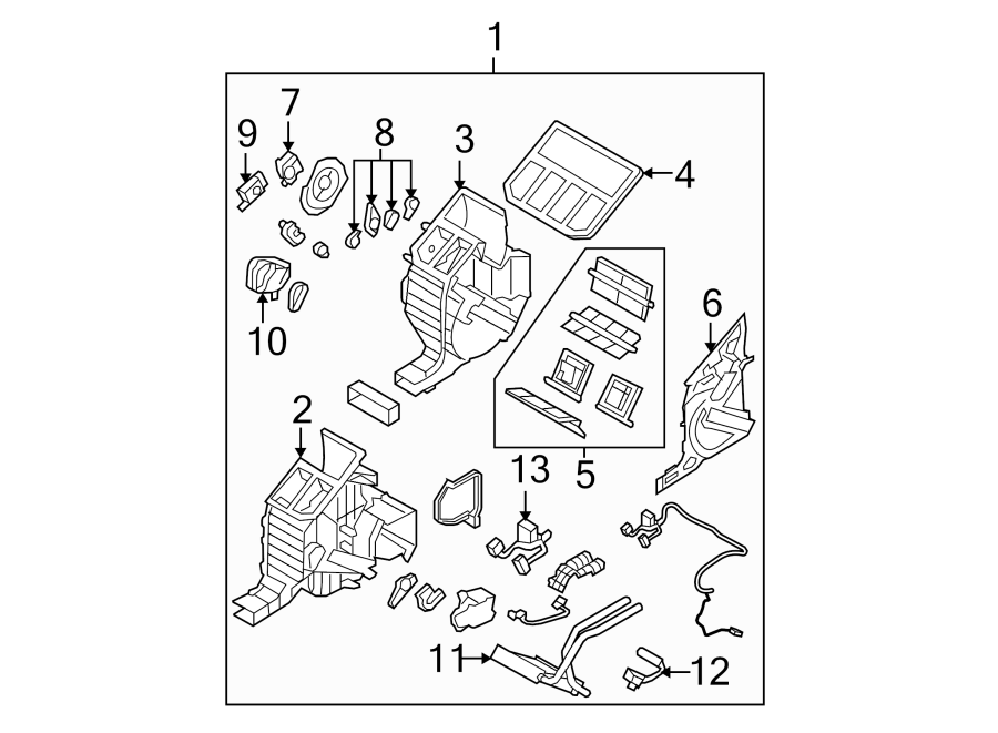 1Air conditioner & heater. Heater components.https://images.simplepart.com/images/parts/motor/fullsize/2310072.png