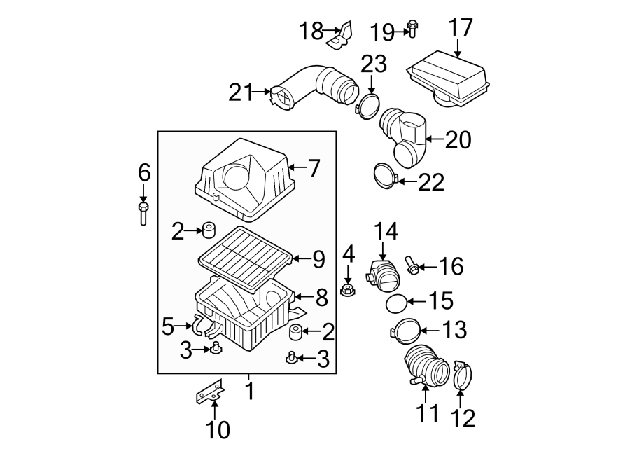 22AIR INTAKE.https://images.simplepart.com/images/parts/motor/fullsize/2310148.png