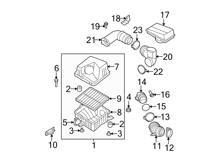 22AIR INTAKE.https://images.simplepart.com/images/parts/motor/fullsize/2310152.png