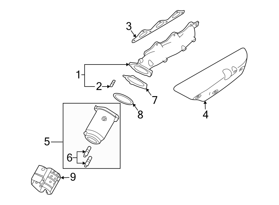 4EXHAUST SYSTEM. MANIFOLD.https://images.simplepart.com/images/parts/motor/fullsize/2310175.png