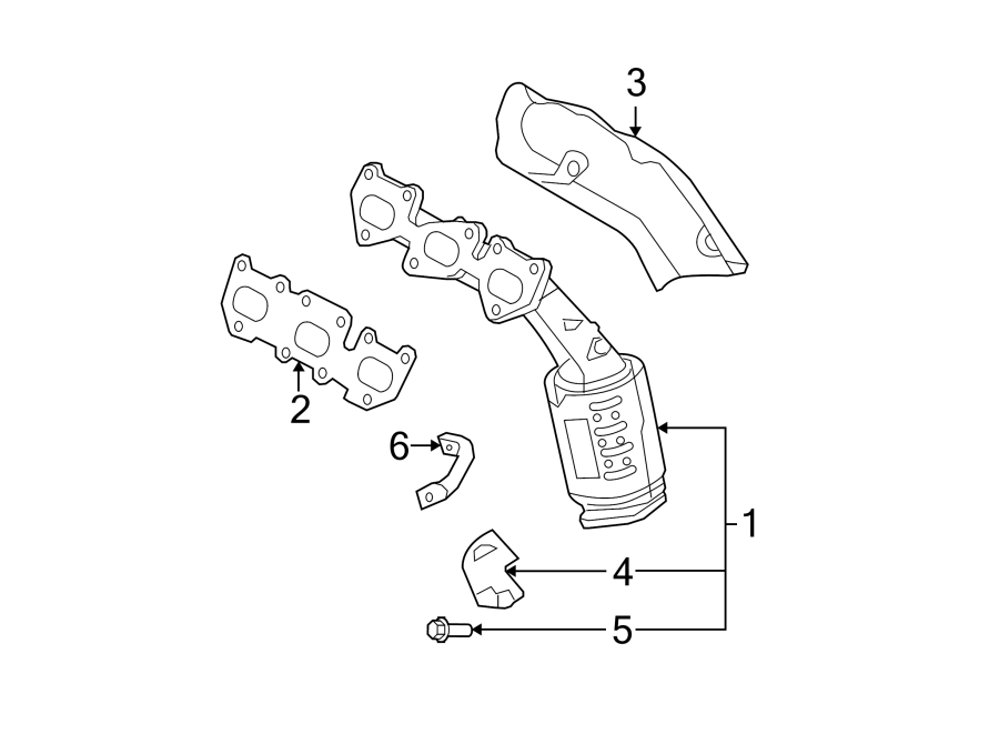 4Exhaust system. Manifold.https://images.simplepart.com/images/parts/motor/fullsize/2310177.png