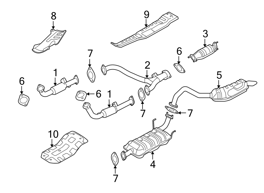 5EXHAUST SYSTEM. EXHAUST COMPONENTS.https://images.simplepart.com/images/parts/motor/fullsize/2310182.png