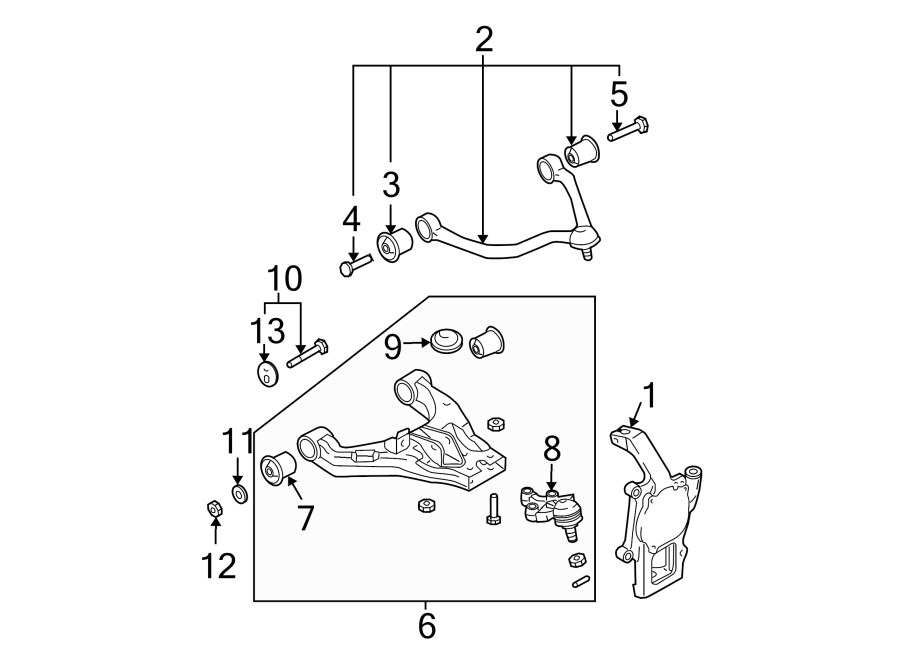 FRONT SUSPENSION. SUSPENSION COMPONENTS.