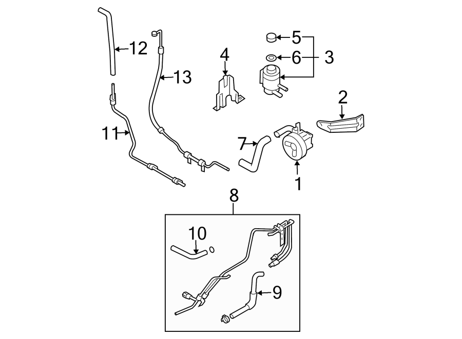 3STEERING GEAR & LINKAGE. PUMP & HOSES.https://images.simplepart.com/images/parts/motor/fullsize/2310245.png